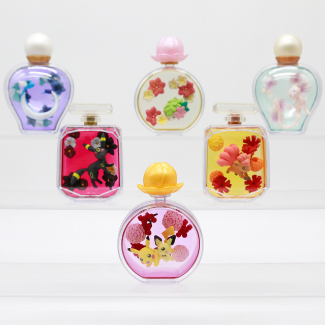 RE-MENT Pokemon Perfume Bottle Scenery Vinyl Face Blind Box Toy Action Figure Toys Anime Ornaments for Kids