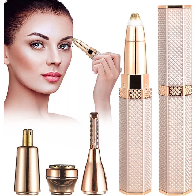 Rasoir électrique Facial 4 en 1 pour femmes, épilateur complet du corps, Rechargeable, indolore,