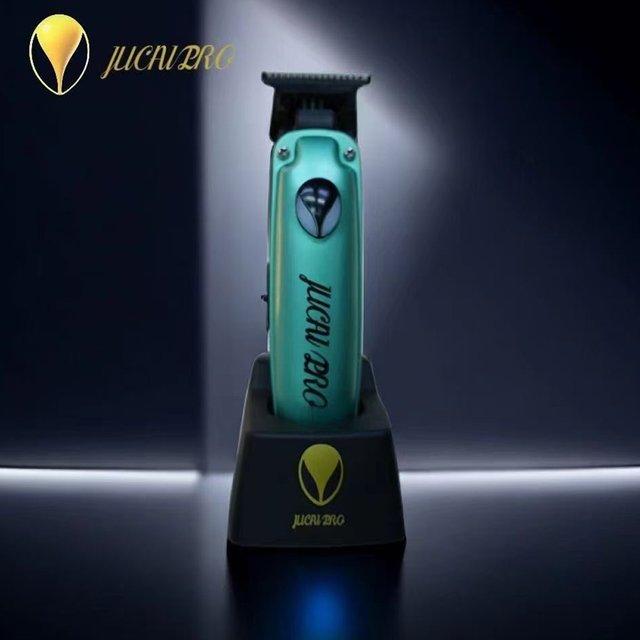 JUCAI JP02 Ttrimmer for men DLC T-Blade Brushless Motor 7200RPM with Base Charger Hair Trimmer Professional Hair Cutting Machine
