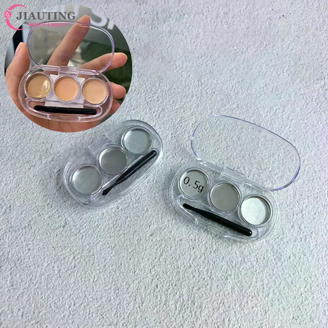 3 In1 Makeup Aluminum Palette Lipstick Concealer Eyeshadow Makeup Organizer Subpackage Tray Dispensing DIY Tool Beauty Container