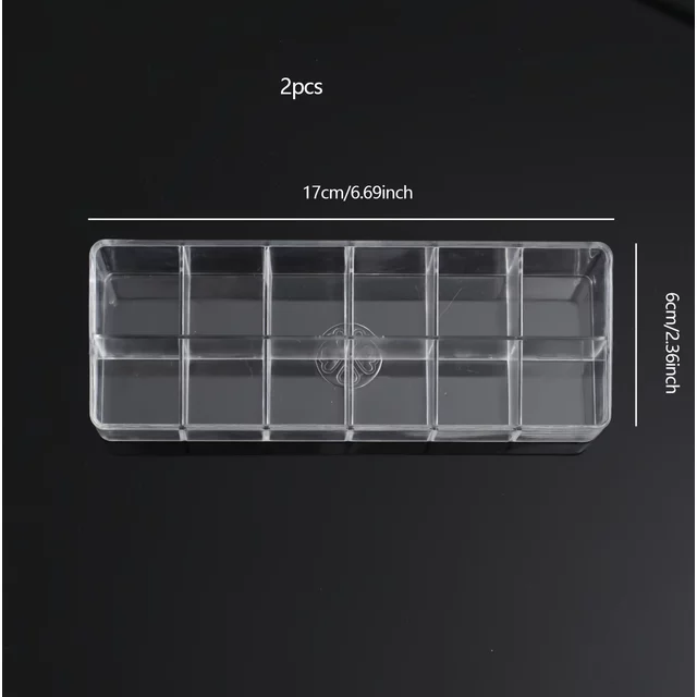 Clear 12 Grid Lipstick Stand Case Makeup Organizer Storage Box Lipstick Display Stand Holder Cosmetic Jewelry Organizer Box
