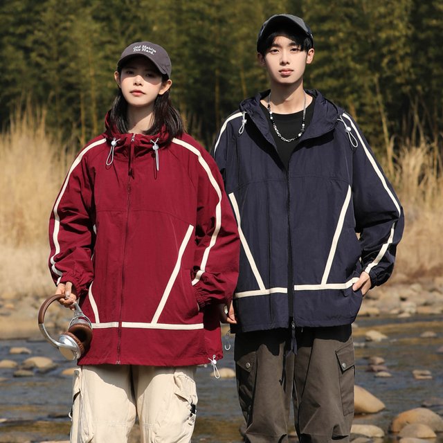 Couple Outdoor Tennis Sports Casual UV Resistant Skin Clothing Trend Lightweight Breathable Long Sleeved Sunscreen Clothing
