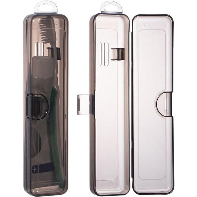 Toothbrush Box Transparent Organizer Case Travel Portable Toothbrush Holder Plastic Toothpaste Box Storage Container