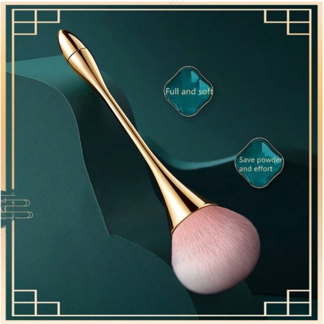 Xiaomanyao Loose Powder Brush, Fluffy Soft-Bristled Blush Brush, Setting Powder Beauty Tool