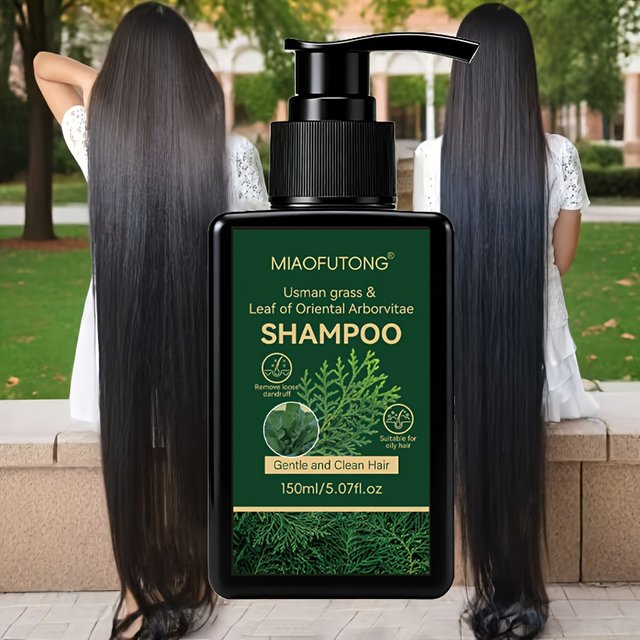 Organic Usmania & Oriental Arborvitae Leaf Shampoo for Hair Growth, Natural Thickening & Strengthening Shampoo