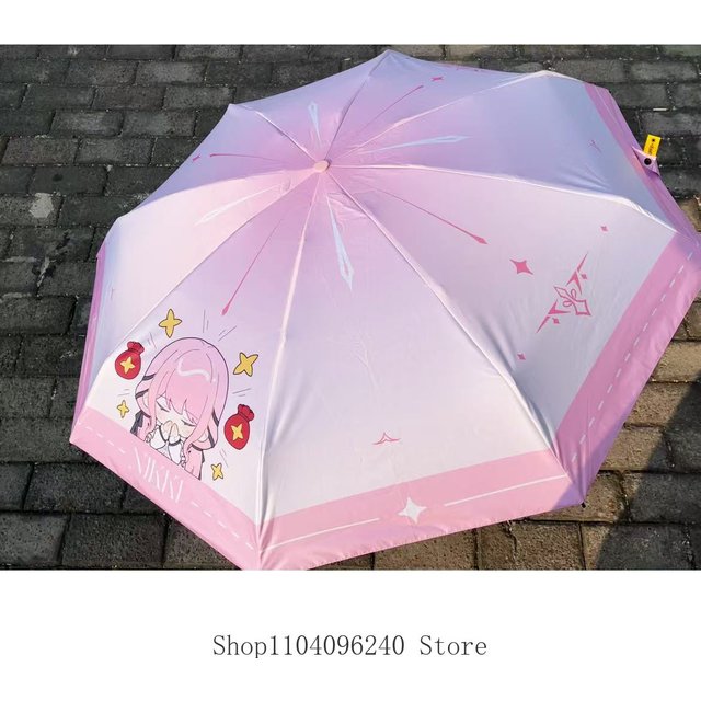 Infinity Nikki Anime Cosplay Opening Closing Fold Umbrella Sunscreen Sunshine Rain Umbrella Halloween Gift