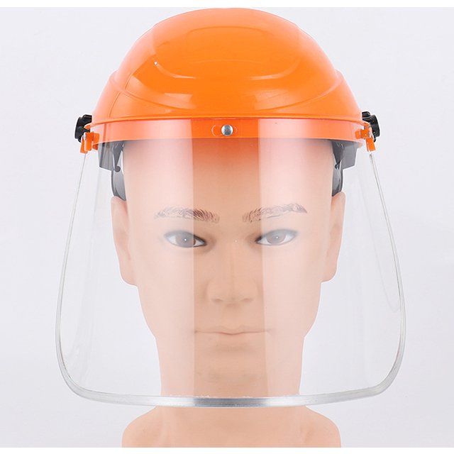 Transparent Full Face Shield Safety PC Head-mounted Eye Screen Hat Eye Protection Face Mask Motorcycle Face Mask Equipments