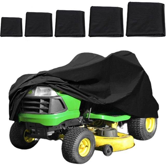 210D Oxford Cloth Lawn Mower Cover UV Protection Snow Blower Dust Cover Outdoor Garden Sunscreen Tractor Protection Covers