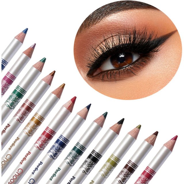 Halloween Colorful Eyeliner Pencils Set, Multi‑Color Glitter Matte Eye Makeup Pens for Halloween Party Cosplay Eye Face Painting