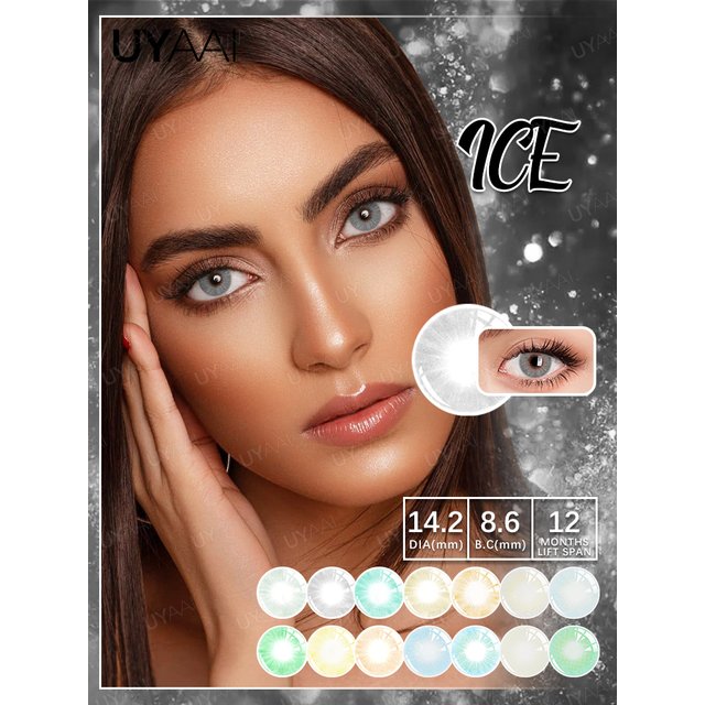 UYAAI Natural Color Lens Eyes Yearly Color Contact Lenses For Eyes small Beauty pupil Contact Lens Eye Cosmetic
