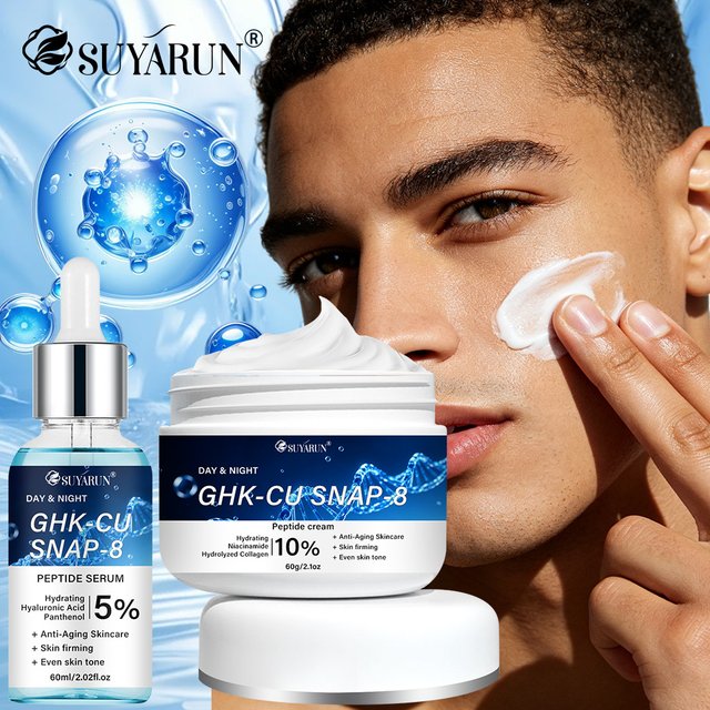 Crème et sérum SUYARUN GHK-CU SNAP 8 - Hydratant facial anti-âge, raffermissant et hydratant pour tous les types de peau.