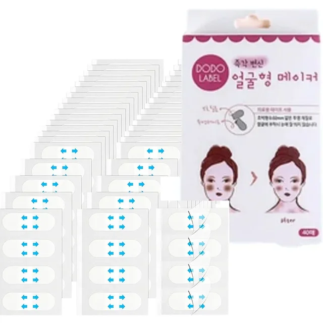 40/80Pcs V Lift Face Sticker Invisible Makeup Adhesive Lift Face Tape Slim Patch Breathable Sticker Lifting Tighten Chin