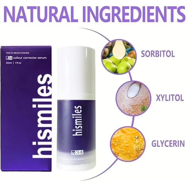 Purple Whitening Toothpaste Deep Cleaning Stain Removal Dentifrice Freshing Breath Oral Care Essentials for Home Daily Life 30ml
