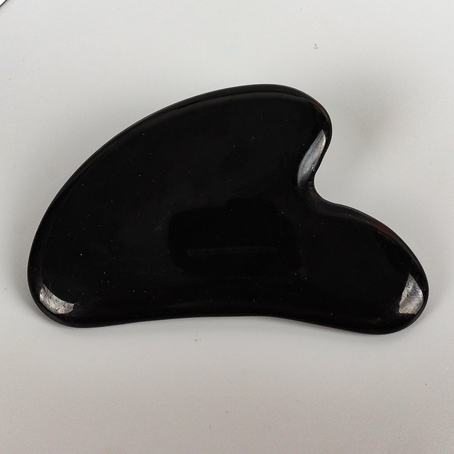 Black Obsidian Face Gua Sha Facial Tool Skin Massage Body Natural Jade Stone Guasha Massager Crystal Scrape Product