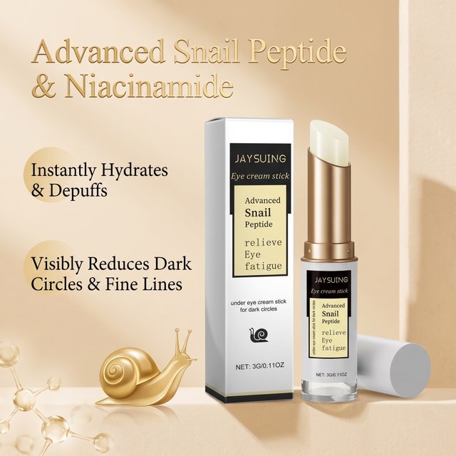 Snail Eye Cream Stick Hydrating Moisturizing Nourishing Eye Care Anti Puffiness Wrinkle Remove Fade Dark Circle Facial Skin Care
