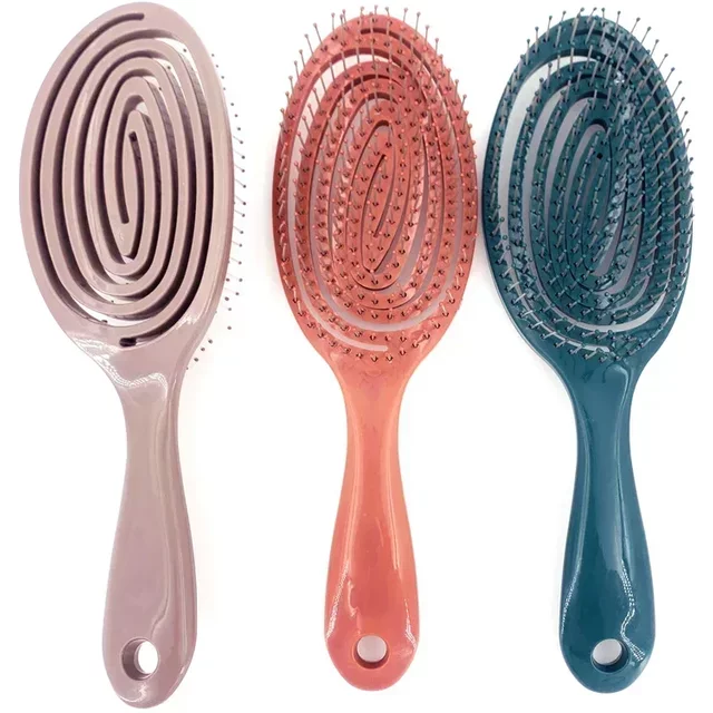 Relaxing Elastic Massage Comb Portable Hair Brush Massage Brush Brushes Head Combs Scalp Massage Brush Wet And Wavy Bundl