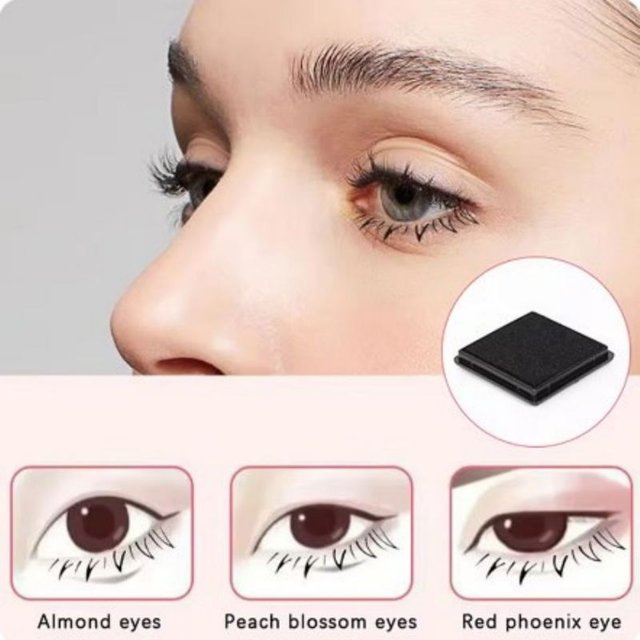1/2pcs Lower False Eyelashes Style Stamp ink False Eyelash Eyeliner Seal Ink Eye line Makeup Tools