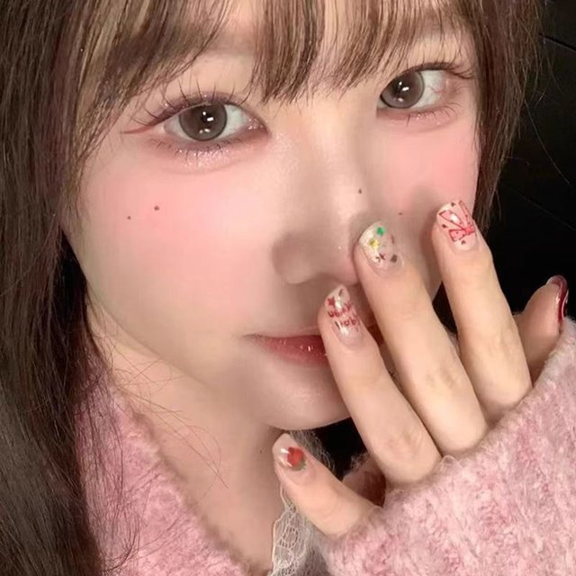 Korean Women's Group Wispy False Eyelashes Cute Cat Paw Eyelash Extension Natural Make Up Large Capacity Idol Manga Lash Cluster