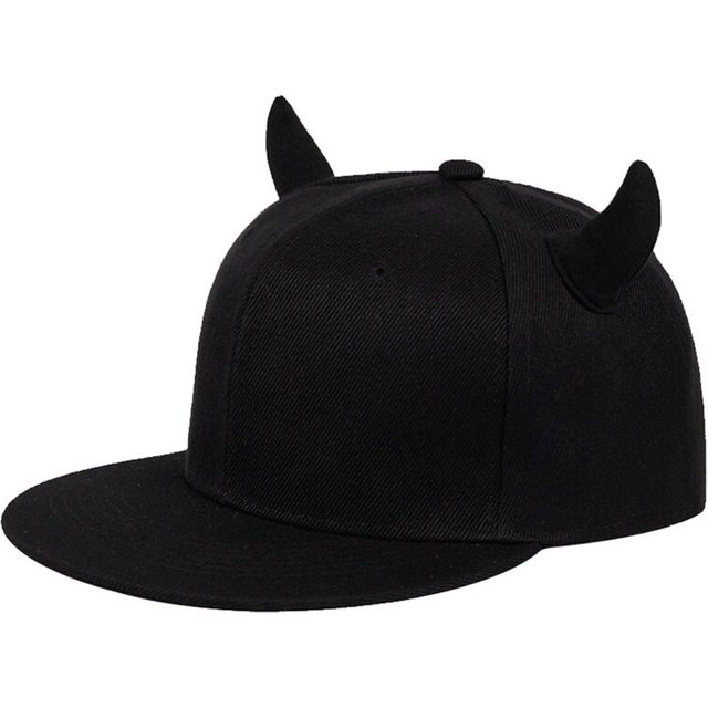 Unisex Horns Snapback Hip-hop Hats Spring and Autumn Outdoor Adjustable Casual Baseball Caps Sunscreen Hat