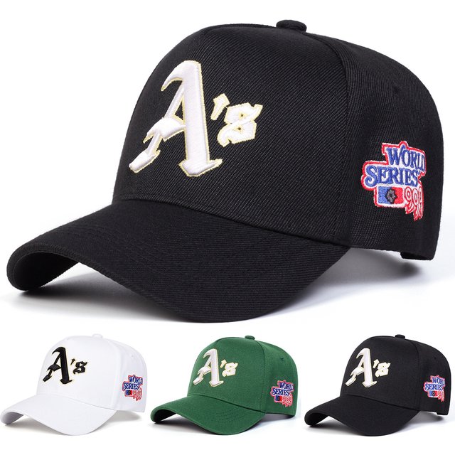 Unisex Gothic letter A Embroidery Side Worldwide Baseball Caps Spring Autumn Outdoor Adjustable Casual Hats Sunscreen Hat