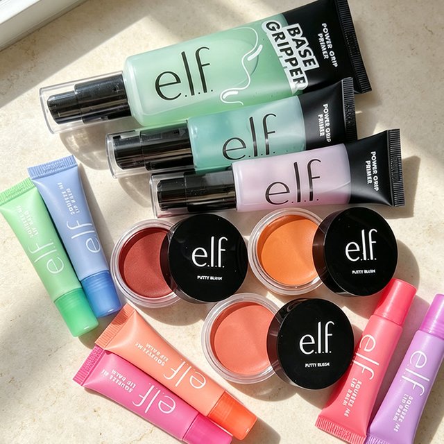 Elf Hydration and Moisturizing Fresh Fruit Lipstick Lightweight Texture Before Makeup Natural Powder Blusher Cream Cosmetics