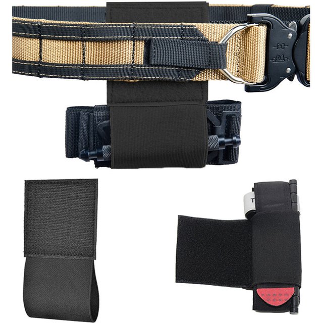 Support de garrot élastique tactique, pochette EDC, porte-plaque, plate-forme de poitrine, gilet, ceinture, sac à outils de survie, support de rangement sécurisé
