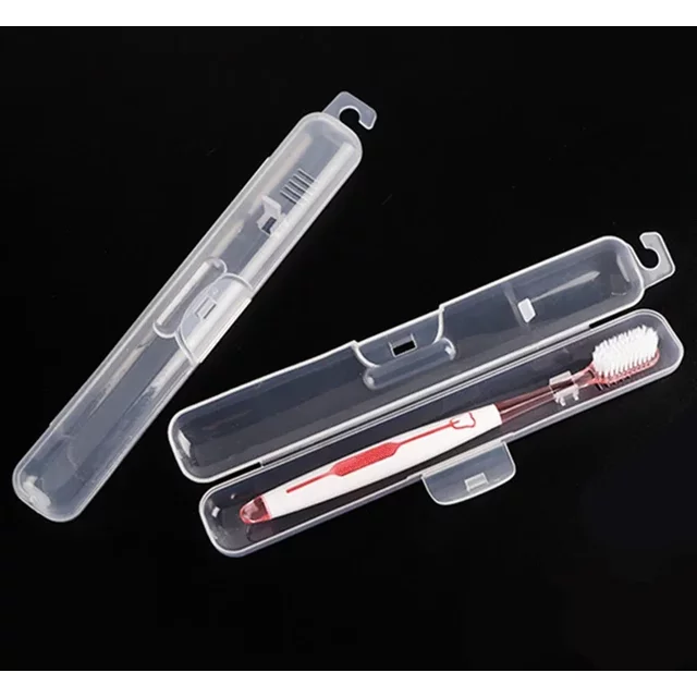 1Pc Travel Portable Toothbrush Holder Transparent Storage Box Case Practical Container Toothbrush Box Organizer Bathroom Tools