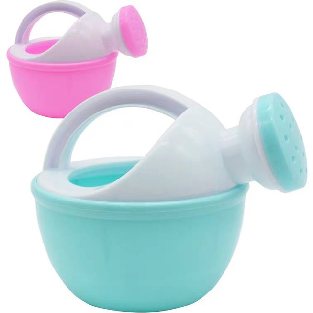 Cartoon Baby Bath Cap Toddle Shampoo Cup Children Bathing Bailer Shower Spoon Child Washing Hair Cup Kids Watering Pot Beach Toy