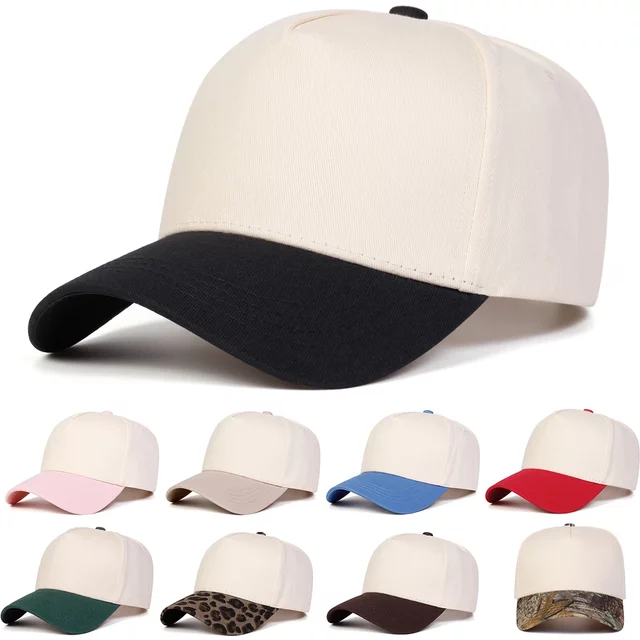 Unisex Light Panel Color Blocked Baseball Caps Spring Autumn Outdoor Adjustable Casual Hats Sunscreen Hat Sports Cap