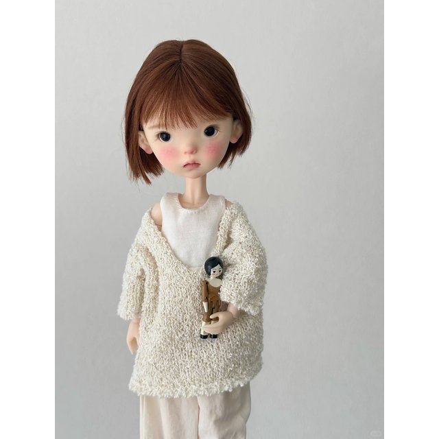 New SD BJD doll 1/6 doudou blue Tsutsu cut girl delicate make up high quality movable joint doll new toy