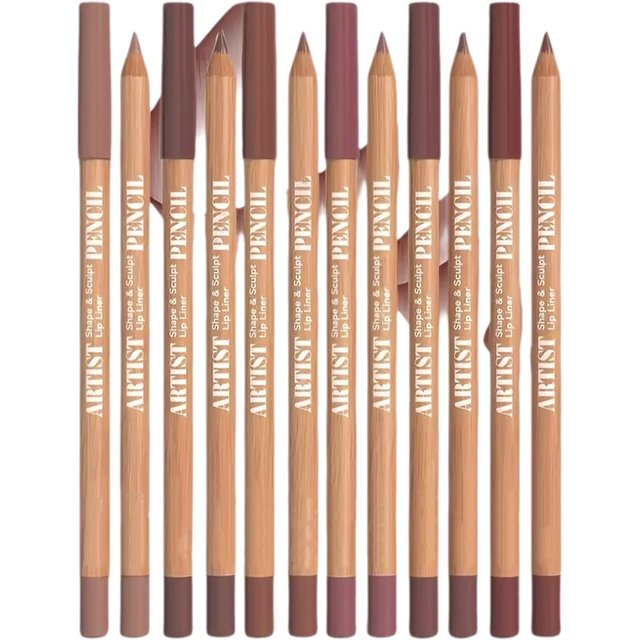 6pcs Velvet Matte Lip Liner Set - Long-Lasting Versatile Shades Longlasting Lip Makeup Berry, Brown, Pink Lip Pencil