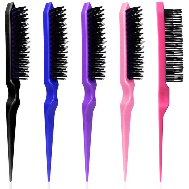 1 Pcs Professional Hair Brushes Comb Teasing Back Combing Hair Brush Slim Line Styling Tools 5 Colors Wholesale