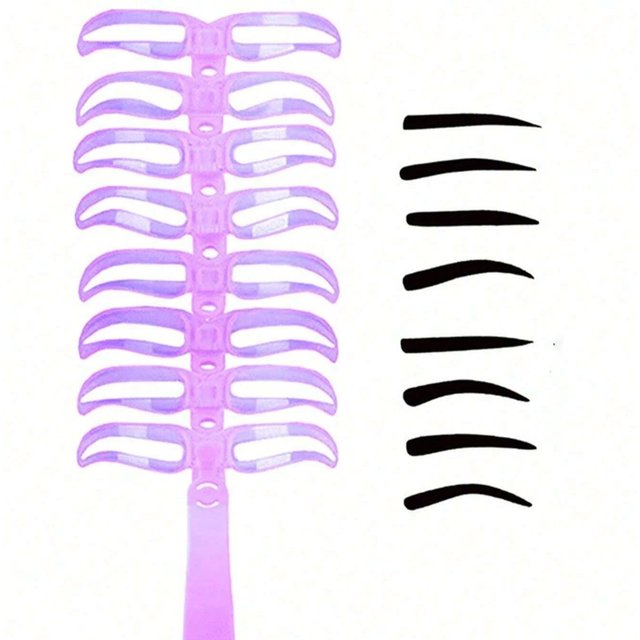 8Pcs Reusable Eyebrow Stencils,Eyebrow Shaping Kit,Eyebrow Makeup Template,Eyebrow Shaper-8 Styles For Different Eyebrow Shapes