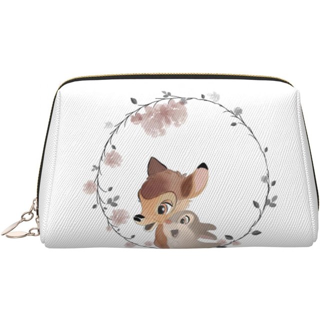 Bambi Humper Storage Organizers For Makeups Large Aesthetic Cosmetic Bags Pu Leather Bathroom Couples Makeup Pouch
