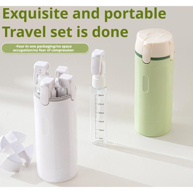 4In1 Travel Dispenser Portable Travel Bottles Leak Proof Leakproof Travel Container For Perfume Shampoo Conditioner Lotion