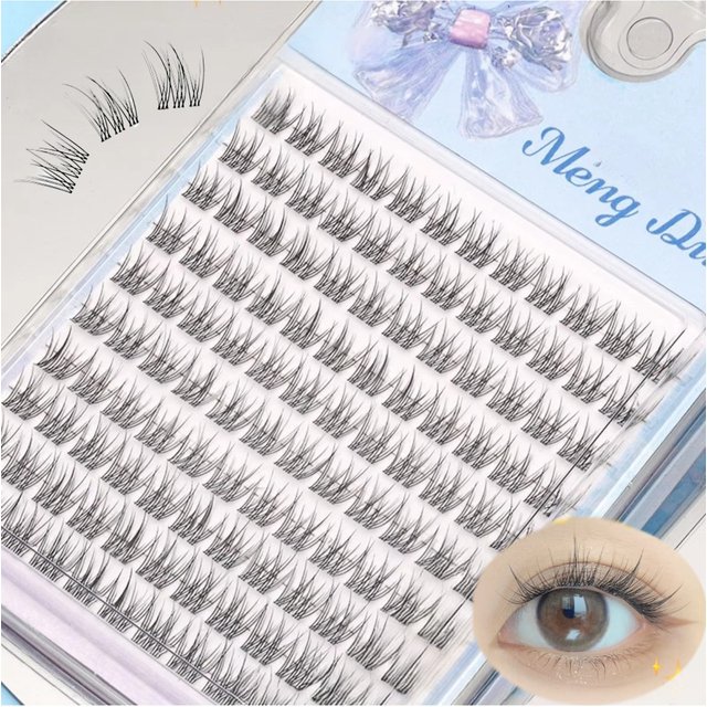 1/Box 120 Bundles Mink False Eyelashes Natural Russian 3D Lashes Individual Eyelash Extension Cluster Makeup Tool Wholesale Lash