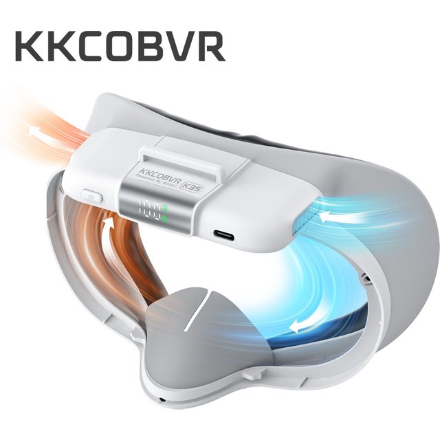 KKCOBVR K3S Mirror Defogging Fan Compatible for Quest 3S, Maintaining Facial Ventilation, NOT Compatible with Meta Quest 3
