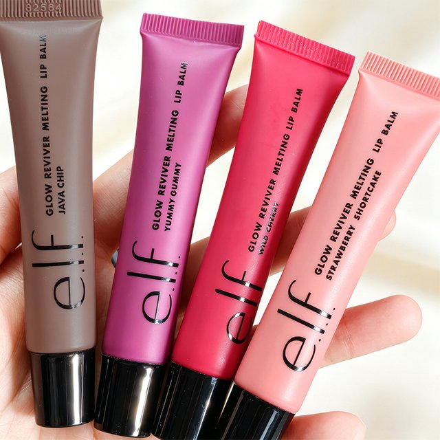 Elf Fruit Flavor Lip Gloss Wild Cherry Vanilla Toffee & 2Pcs Duo Set Mango-Watermelon Lip Balm Moisturizer Lip Gloss Cosmetics