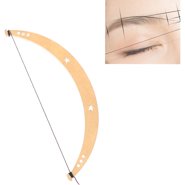 Ruler Positioning Bow Eyebrow Mapping Make Up Measuring Tool Thread Dyeing Liners Semi Permanent Microblading Safe〔DD329〕