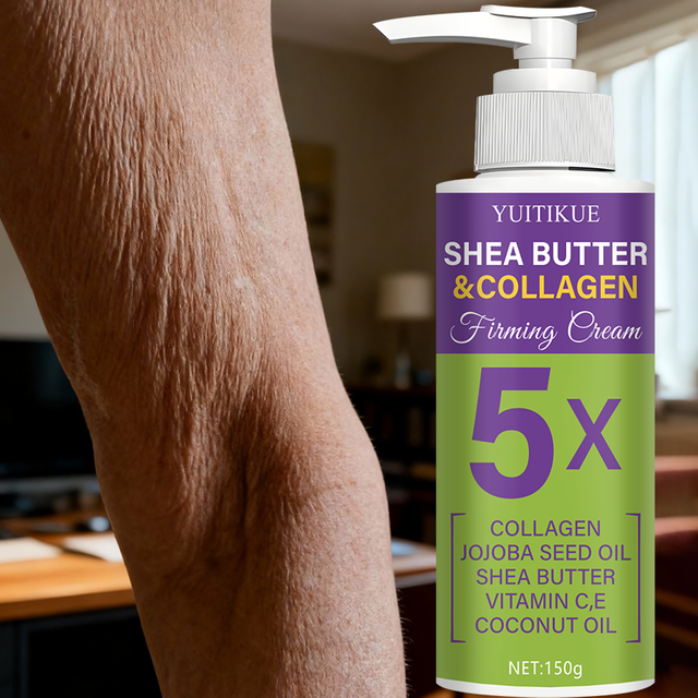 150g Shea Butter Collagen Firming Body Lotion Jojoba Oil VC VE Hydrating Nourishing Full Body Skin Care