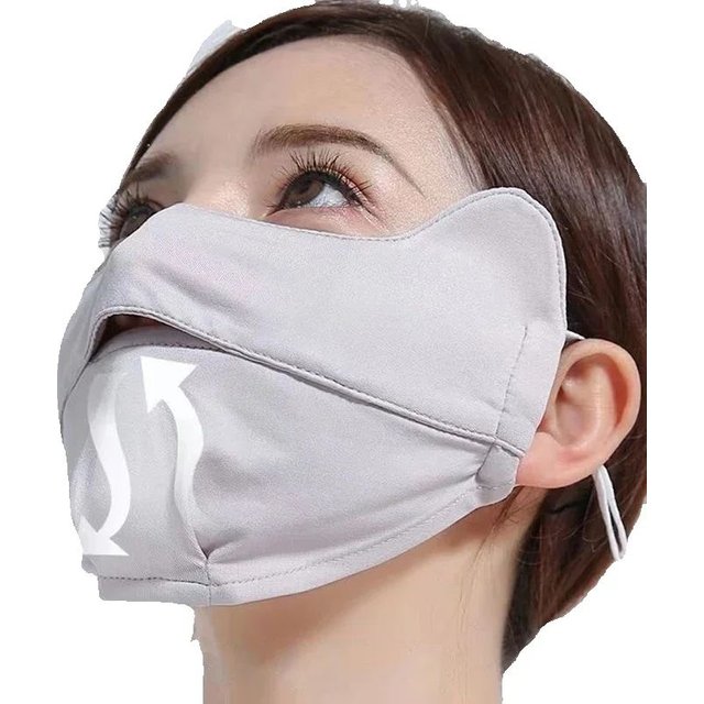 Women Men Ice Silk Sunscreen Mask Summer UV Protection Cycling Face Cover Breathable Washable Outdoor Sport Scarf Bandana