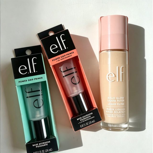 Hot ELF Skincare Products Pre Makeup Gel Gel Green Primer Exfoliate Clean Pores Makeup Setting Spray Liquid Foundation Fair 1