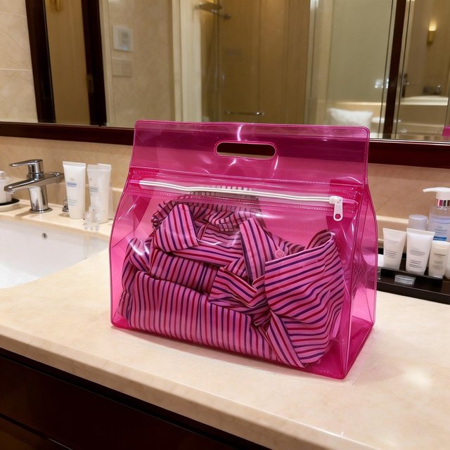 Portable EVA Waterproof Organizer Bag Swimming Bag Zipper Design Toiletry Makeup Bag for Wet Dry Separation Beach Storage
