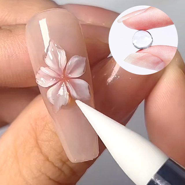 LILYCUTE 8ml 3D Sculpting Molding Carving Flower Butterfly Gel Nail Polish No Sticky Hand Hard Gel Extension Shaping Decorations