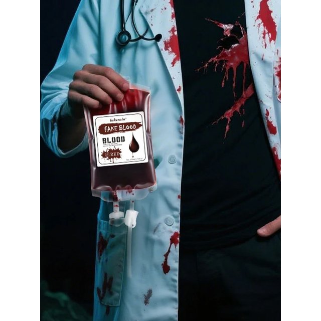 Halloween Fake Blood Makeup Coagulated Realistic Washable SFX for Zombie Monster Mouth Clothes Body Paint Halloween Cosmetics