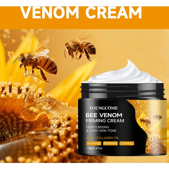 Premium Bee Venom Cream Face Neck Collagen Boost Skin Firming Lifting Natural Hydrating Moisturizer Non Greasy Gentle Care Impro
