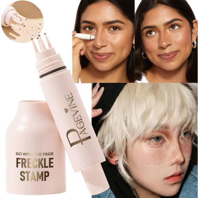 Facial Freckle Stamp Pencil,Natural Makeup for Freckles,Dark Spots, Moles,Waterproof,not easy to fade Concealer,Feminine Contour