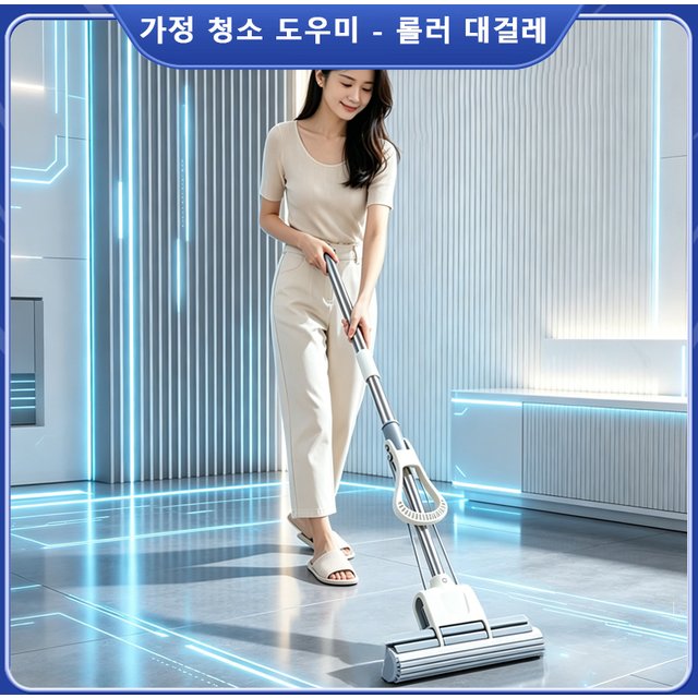 Roller Mop Self Draining Water Free Hand Washing Squeeze Cotton Head Replace Home Tiles Wood Household Cleaning Wringer Tools