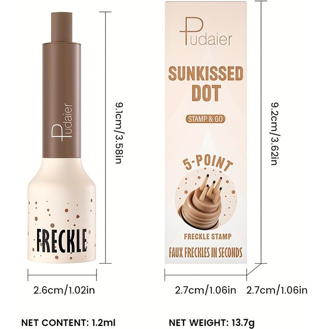 Freckle Stamp Makeup Pen Waterproof, Natural Look Dot Freckles, Long Lasting, Sweatproof, Beginner Friendly