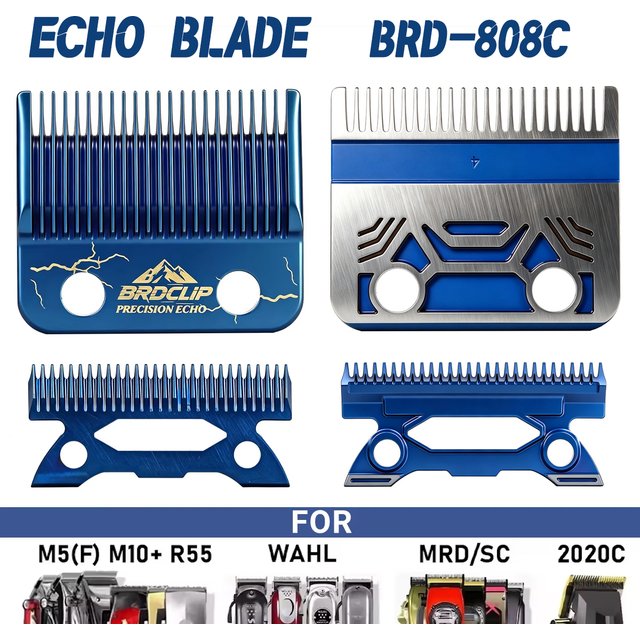 BRDCLIP BRD-808C High Carbon Steel Ceramic Replaceable Blade Suitable for MRD SC Madeshow ECHO Hair Clipper Blade
